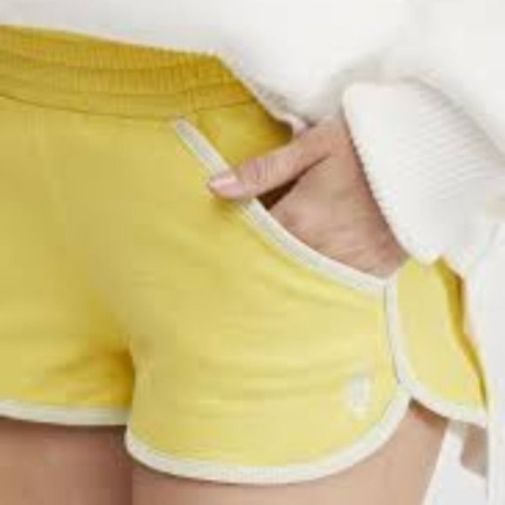 Free People Sting Like A Bee Shorts Yellow